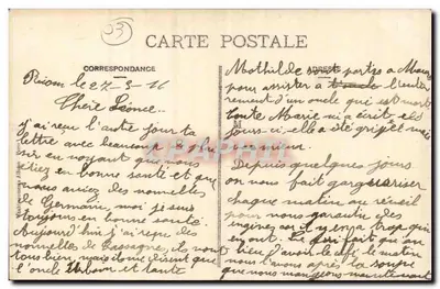 Châtelguyon — Vista geral, Lado da Estação — E. A. — Estação Termal de Auvergne — Verso