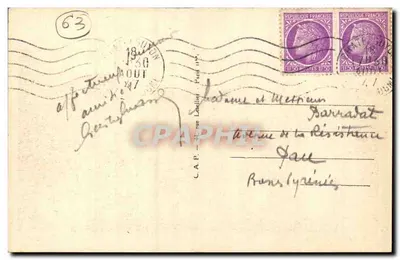 Châtel-Guyon — Os tênis do parque — editor ARA n°24 — Verso