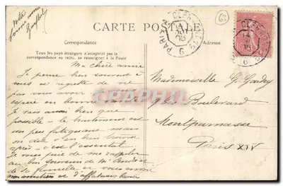Châtel-Guyon — Ogólny widok — 'Pittoreska Auvergne', wydawca V. D. C. — Rewers