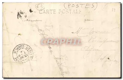 La Bourboule — Hotel Pocztowy i Telegraficzny — Pittoreska Auvergne — Rewers