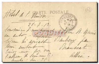 A Auvergne - Environs de La Bourboule - Vale do Saint-Sauves — n°118 — Verso