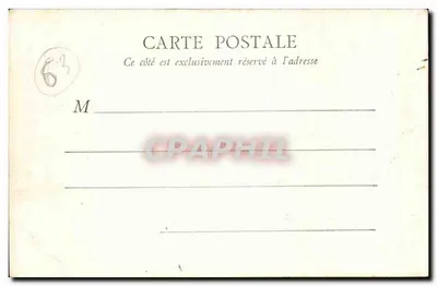 Le Puy-Gros — La Bourboule — B.F., Paris — Rewers