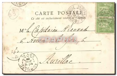 La Grande-Buvette — La Bourboule — B.F., Paris — Verso