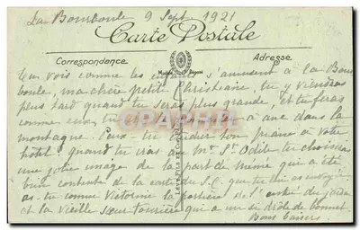 La Bourboule — Passeio a Mula — LL. n°123 — Verso