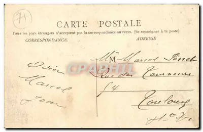 Chalon-sur-Saône — Ogólny widok nabrzeży — B F. Chalon-sur-Saône — Rewers