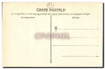 Autun — Katedra Świętego Lazara — Drukarnia J. BOURGUIGNON - AUTUN — Rewers