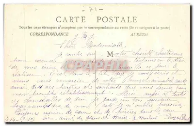 Castelo de PIERRE — Coleção dos Castelos da Borgonha, Fototipia Bourgeois Frères Chal-en-Saône — Verso