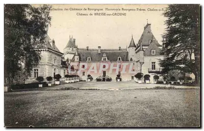 Castelo de Bresse-sur-Grosne — Coleção dos Castelos da Borgonha — Fototipia Bourgeois Frères, Chalon-sur-Saône