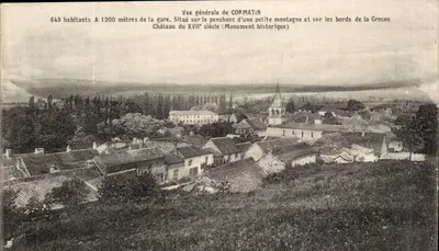 Vista geral de Cormatin — Castelo do século XVII (Monumento histórico) — P. Charvet, foto-editora