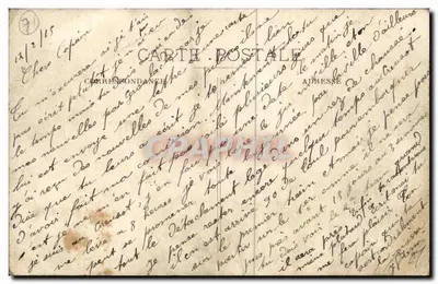 Le Creusot — Rue de la Sablière — A. Duret, impressor-editor — Verso