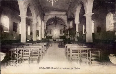 ST-RACHO (S.-et-L.) — Interior da Igreja