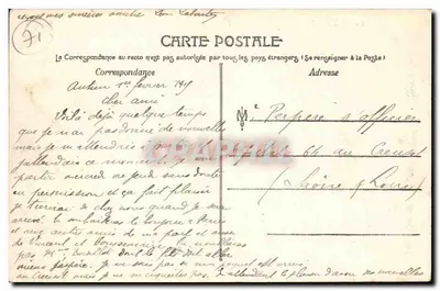 Autun — Porte Romaine dite d'Arroux — Zabytek — wydawca Lahuby, nr 150 — Rewers