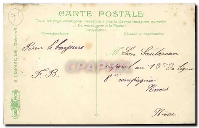 Chalon-sur-Saône — Torpilleurs w budowie — E. Lemoiné, Paryż — Rewers