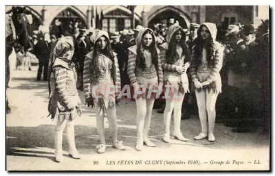 Cluny Festivals (September 1910) — Group of Pages — LL.