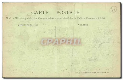Chalon-sur-Saône — Hotel Pocztowy — B. E. Chalon — Rewers