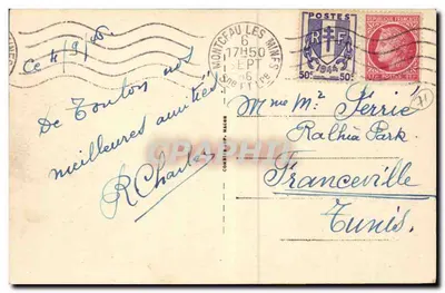 Toulon-sur-Arroux (S.-et-L.) — Arroux wieczorem — wydawca J. Doinet — Rewers