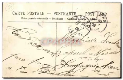 Chagny — Hotel de Ville — Coll. Grillot, vendedores de especiarias — Verso