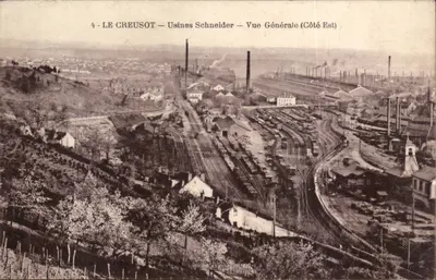 Le Creusot — Usinas Schneider — Vista Geral (Lado Leste)