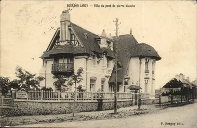 Bourbon-Lancy — Villa do ponte de pedra branca — P. Borgey editor