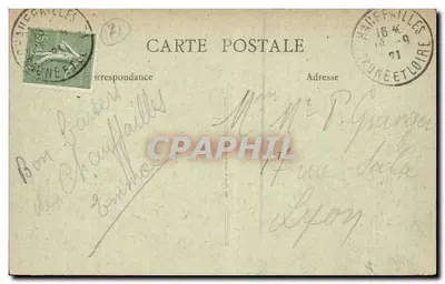 Chauffailles (S.-et-L.) — Plac Rady Miejskiej — wyd. R. P. V. — Rewers