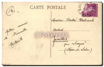 Franceville-sur-Mer — Widok z plaży — Fot. Combier Maccon — Rewers
