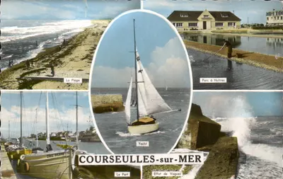 COURSEULLES-sur-MER — Vista panorâmica — ROMACOLOR