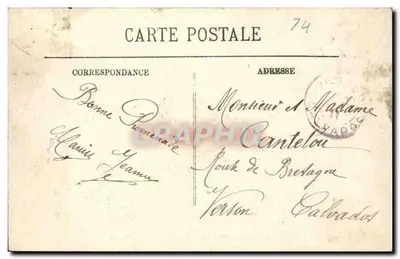 Clécy (Calvados) — Panorama Mostu du Vey — Cliché Destiné ainé — Caen — Rewers