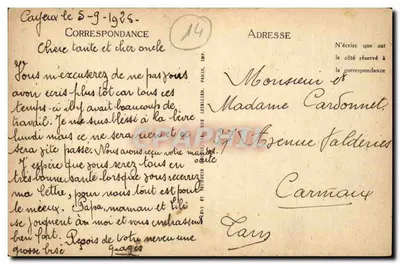 CAYEUX-SUR-MER — Barco de Pesca — ND — Verso