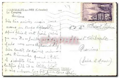 Camping w Courseulles-sur-Mer — Calvados — wydawca Cim — Rewers