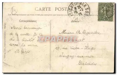 Balleroy — Zamek — V. Fertard, Wyd. i Fot. — Rewers