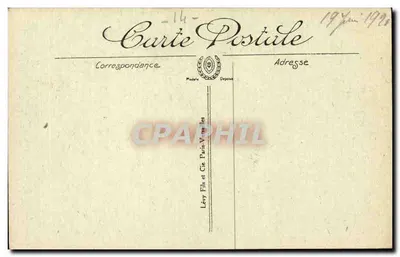Lisieux — O Manoir de la Salamandre, Rue aux Fèves — G. Thiery & Cie — Verso