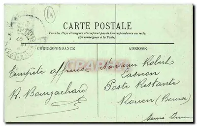 Trouville — A Chegada do Navio de Le Havre — LL. — Verso