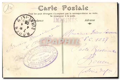 Lisieux — Vista del canale della Touques presa dal Ponte della Barre — A. G. — Verso