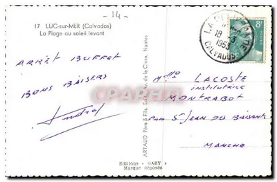 Luc-sur-Mer — A Praia ao Nascer do Sol — Editions Gaby — Verso