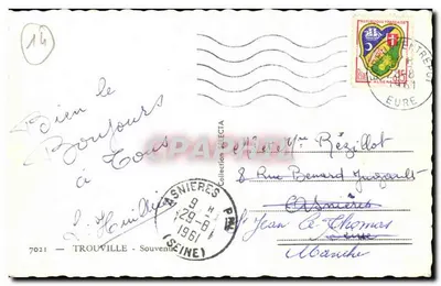 Trouville — Souvenirs de Trouville — Éditeur non identifié, n° de série non visible — Verso