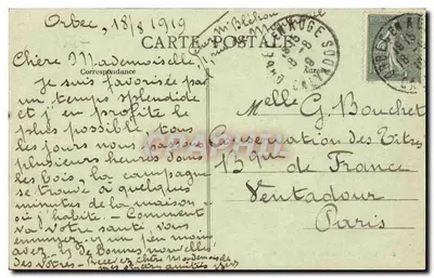 Orbec (Calvados) — O Pequeno Molino — Edit. E. Robert, livraria, Orbec (Calvados) — Verso