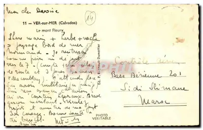 Miasto Ver-sur-Mer — Góra Fleury — Wyd. P. Ragnault Dumotier — Rewers
