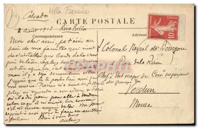 Ouistreham (Calvados) — Entrada do Bateau do Havre — Foto e Edição T. Marthaut, Caen — Verso