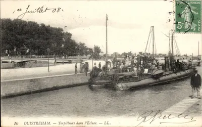 Ouistreham — Torpedeiros na Écluse — LL.