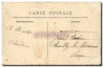 Ouistreham (Calvados) — O Porto com maré baixa — B.F., Paris — Verso