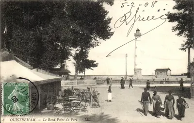 Ouistreham — O Rond-Point do Port — LL. — Editor LL.