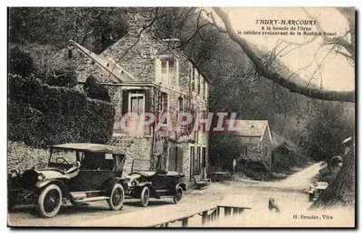 Thury-Harcourt — Na curva do rio Orne, o famoso restaurante La Roche em Bunel — H. Erniece, Vire