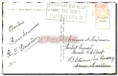 Casino de La Cigogne — Riva-Bella (Calvados) — Ed. La Cigogne — Verso