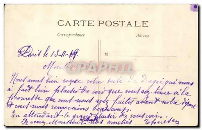 Paris — As mulheres cochères — Melle DOLLET — J.H. — n°652 — Verso