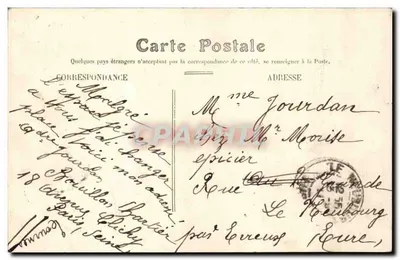 Paris - Estação de Courcelles-Levallois — Novas Galerias — editor desconhecido, n° 22 — Verso
