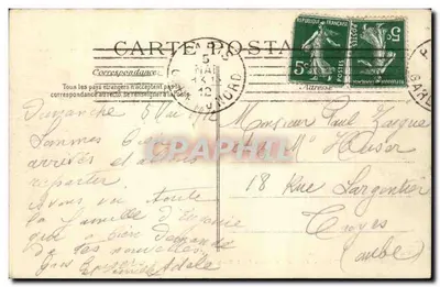 Parigi — Stazione del Nord e Boulevard Denain — Editore E.P.D. n° 4091 — Verso