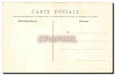 Paryż - Gare de Lyon — widok fasady i wieży zegarowej — B. F., Paryż, nr 586 — Rewers