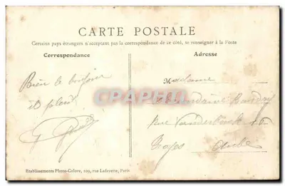 Paryż - Gare de l'Est — widok fasady głównej — B.J.C. n°89 — Rewers