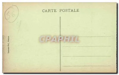 Carnac — widok z Mont-Saint-Michel, tumulus o tej samej nazwie — Laurent-Nel, Rennes, nr 3760 — Rewers