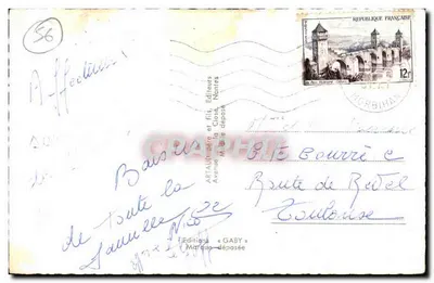 Sainte-Anne-d'Auray — Bazylika, Dom Nicolazic, Pomnik Pamiętnikowy — Wydawnictwo Gaby, Nantes — Rewers